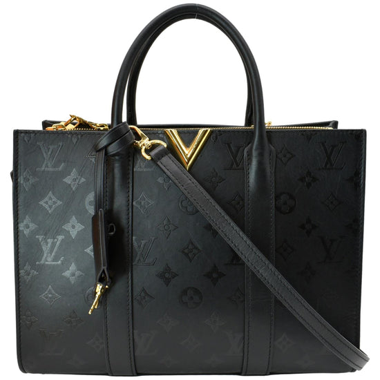 LOUIS VUITTON Very Tote MM Monogram Cuir Plume Shoulder