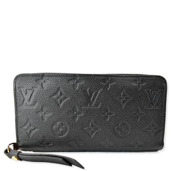 Louis Vuitton Monogram Empreinte Zippy Wallet M61864 Noir 