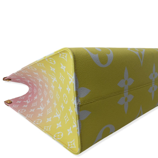 Louis Vuitton On the Go GM Pool, Pink/Yellow Ombre, New in Dustbag