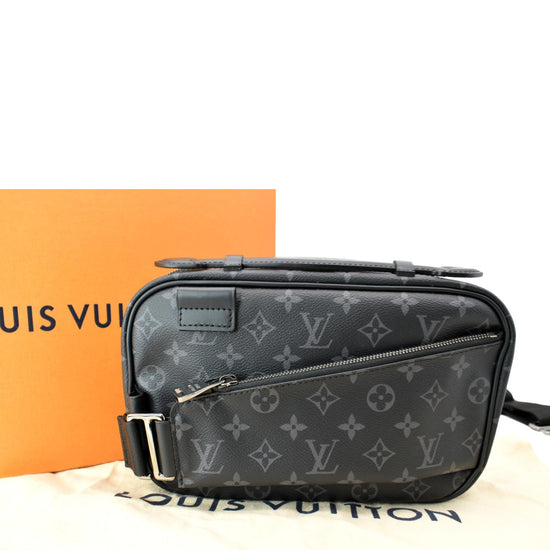 LOUIS VUITTON Louis Vuitton Bum Bag M42906 Handbag Shoulder Body Black  Monogram Eclipse Women's Men's