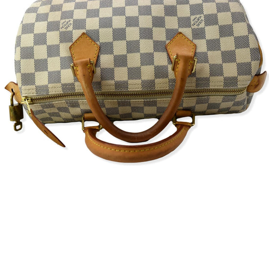 Louis Vuitton Damier Azur Speedy 30 Satchel (SHF-9hFguI) – LuxeDH