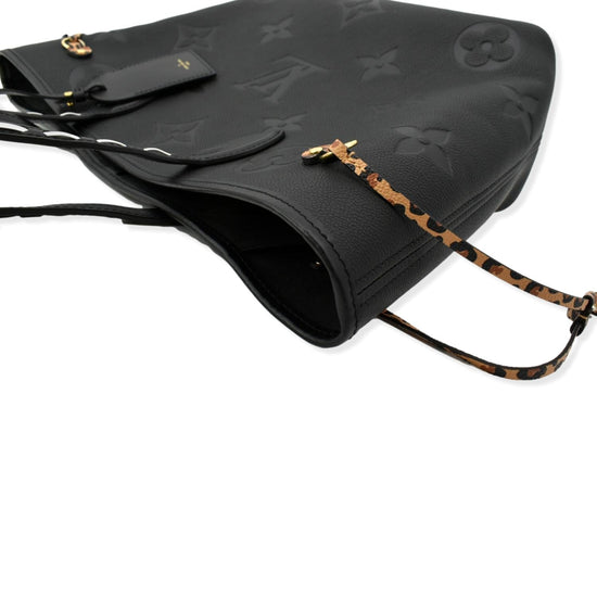 Louis Vuitton Black Wild At Heart Giant Monogram Empreinte Neverfull MM