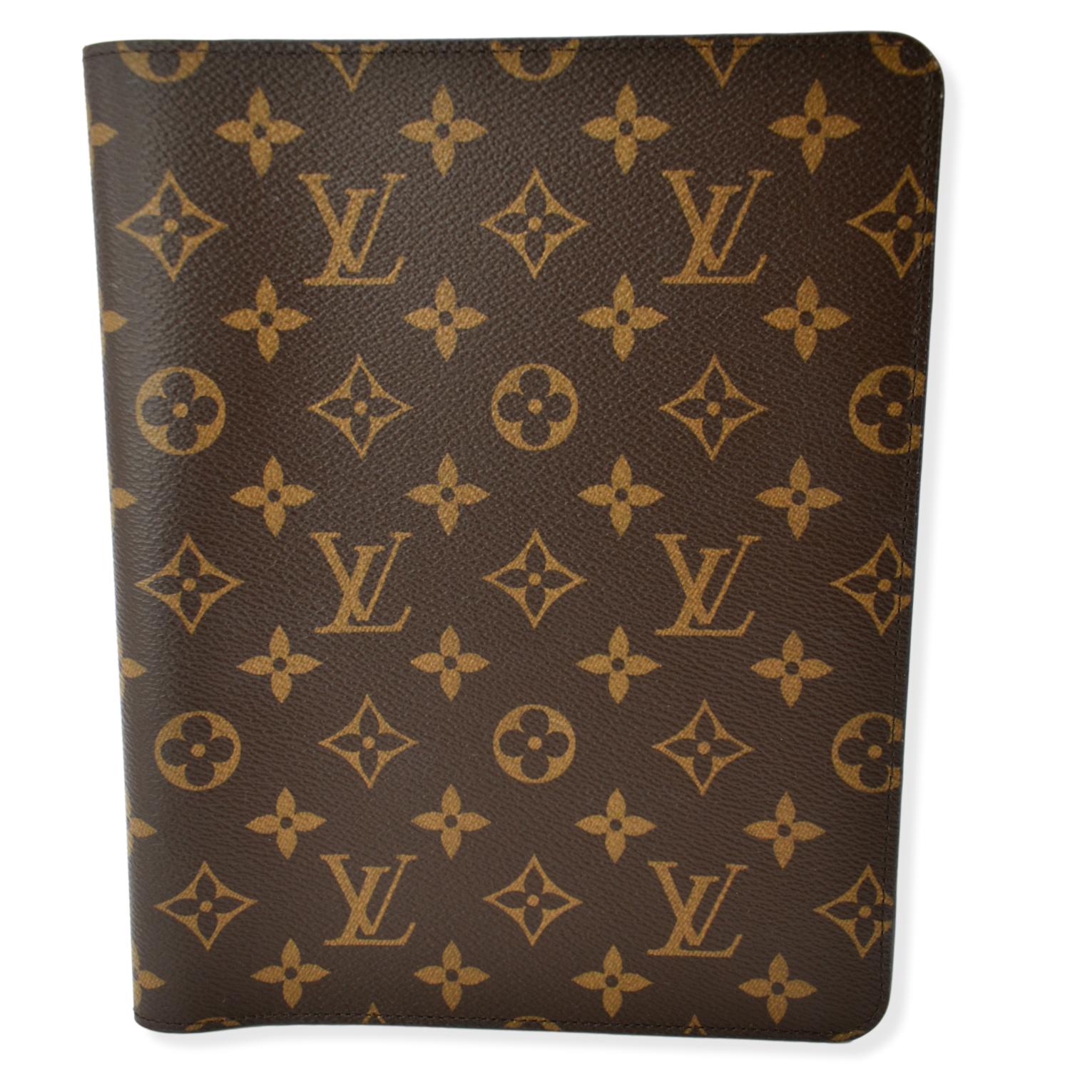 LOUIS VUITTON Monogram Canvas Paul MM Notebook Cover Brown