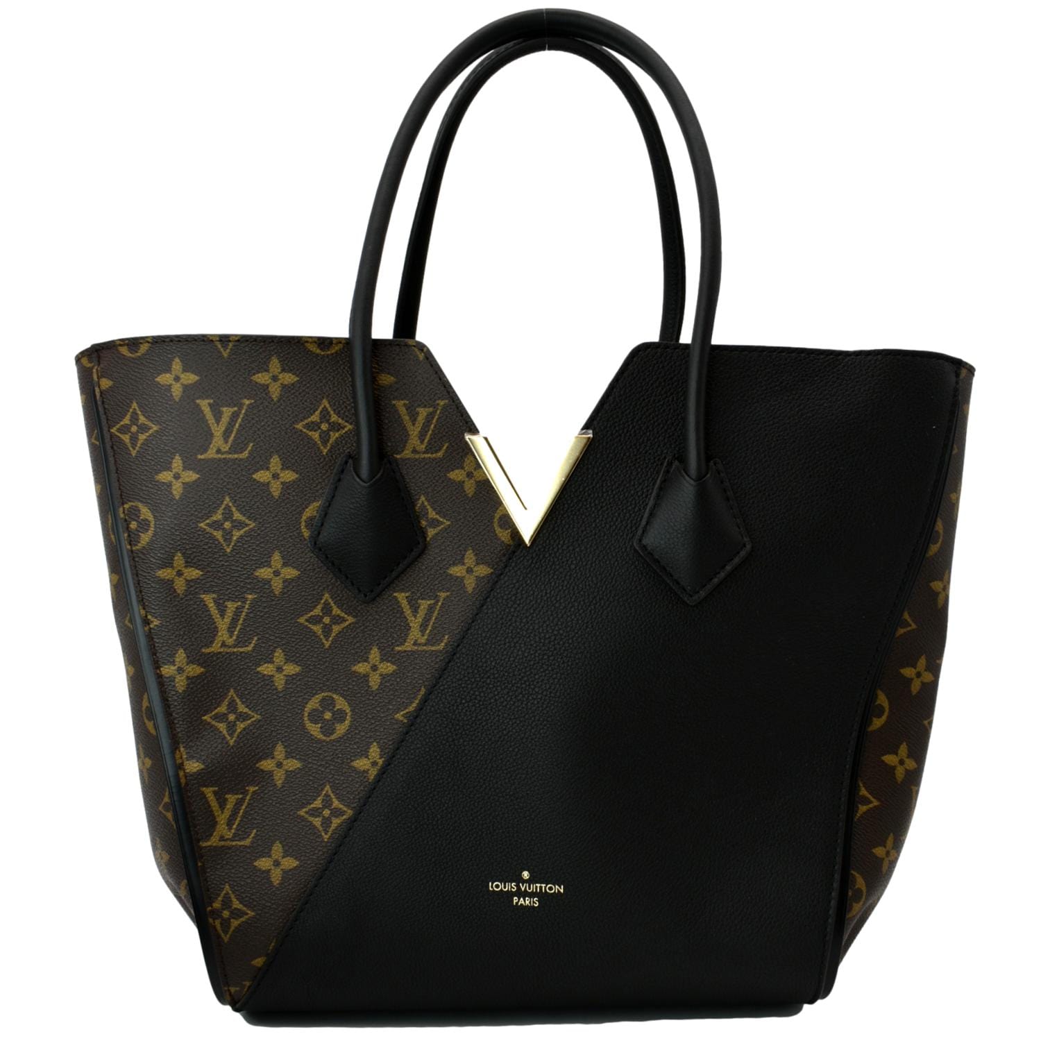 LOUIS VUITTON Kimono Monogram Leather Tote Bag Brown/Black