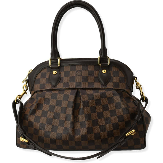 Louis Vuitton Damier Ebene Top Handle Trevi PM Bag Brown