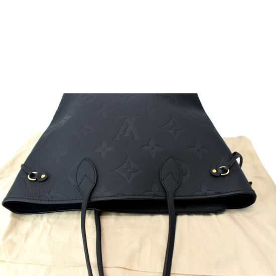 Louis Vuitton Monogram Empreinte Leather Neverfull MM M45685 Noir Tote Bag  Auth