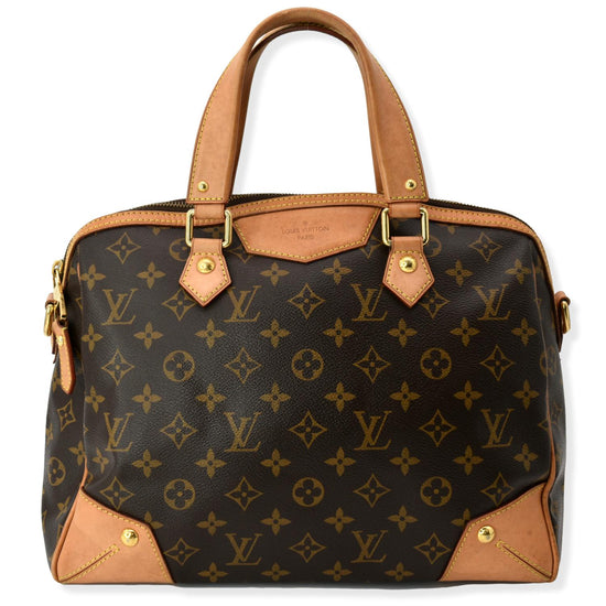 Louis+Vuitton+Retiro+Top+Handle+Bag+PM+Brown+Canvas+Monogram for