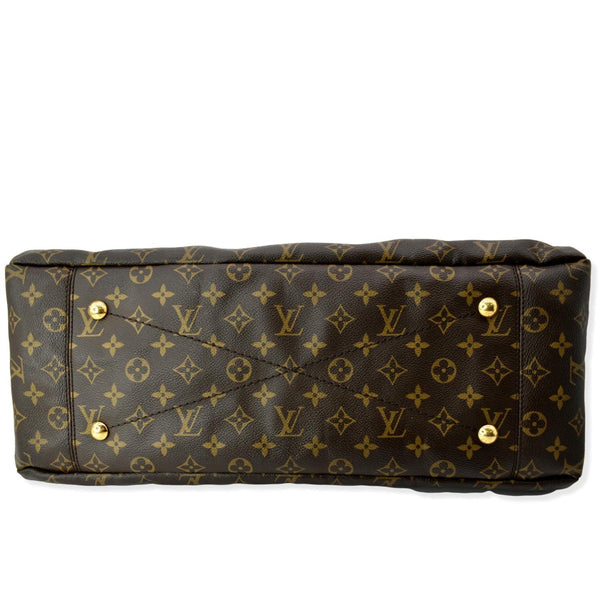 Louis Vuitton V MM Monogram Canvas Tote Bag Black - DDH