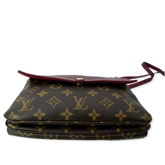 LOUIS VUITTON Twice M50185 Noir Monogram Leather Shoulder Bag Ex++ 230428T