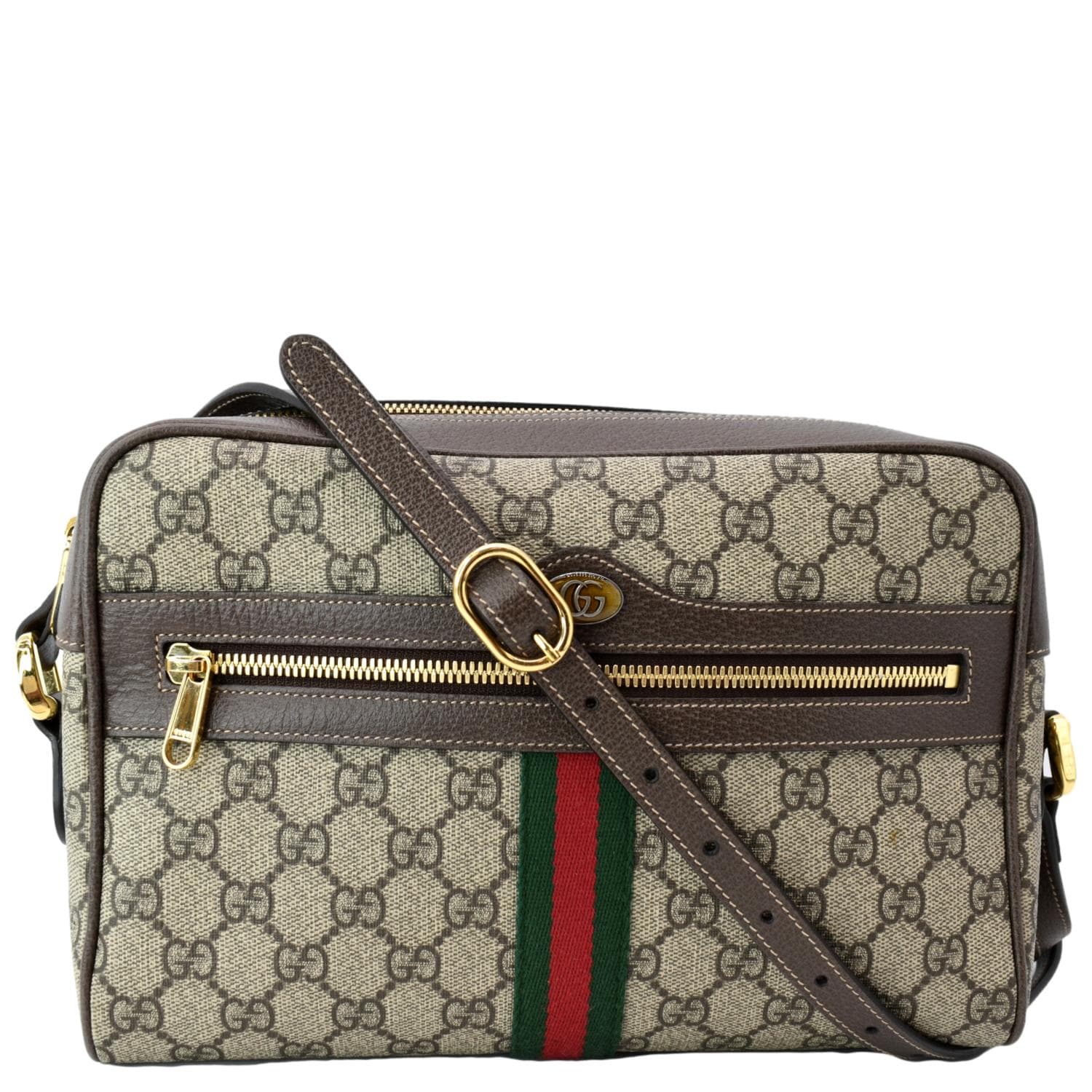 Ophidia GG Small Shoulder Bag in Beige - Gucci