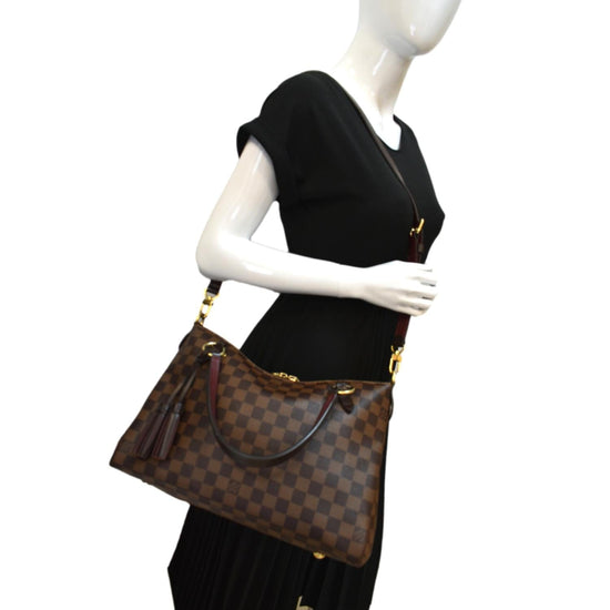 LOUIS VUITTON Lymington Damier Ebene Shoulder Bag Brown