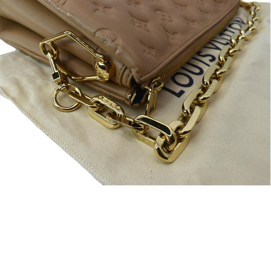 Shop Exclusive: Louis Vuitton Coussin PM Camel Lambskin | Buy Pre-owned Luxury Handbags at REDELUXE