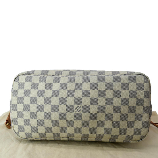 Louis Vuitton Damier Azur Neverfull MM N51107 White Cloth ref.993939 - Joli  Closet