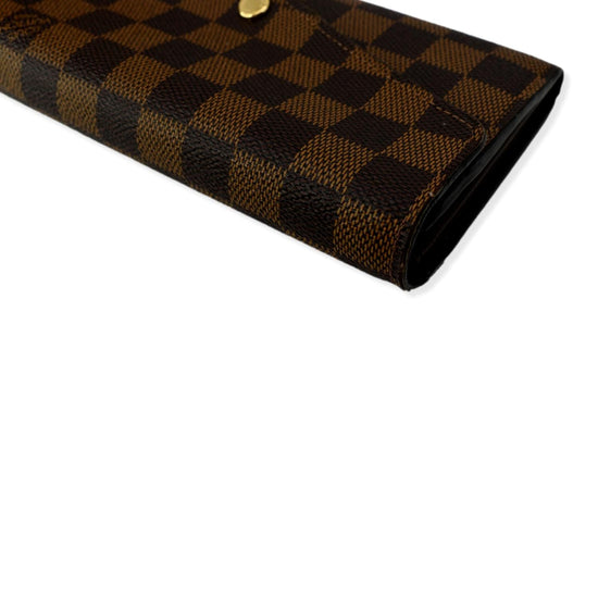 Sarah leather wallet Louis Vuitton Brown in Leather - 36091431