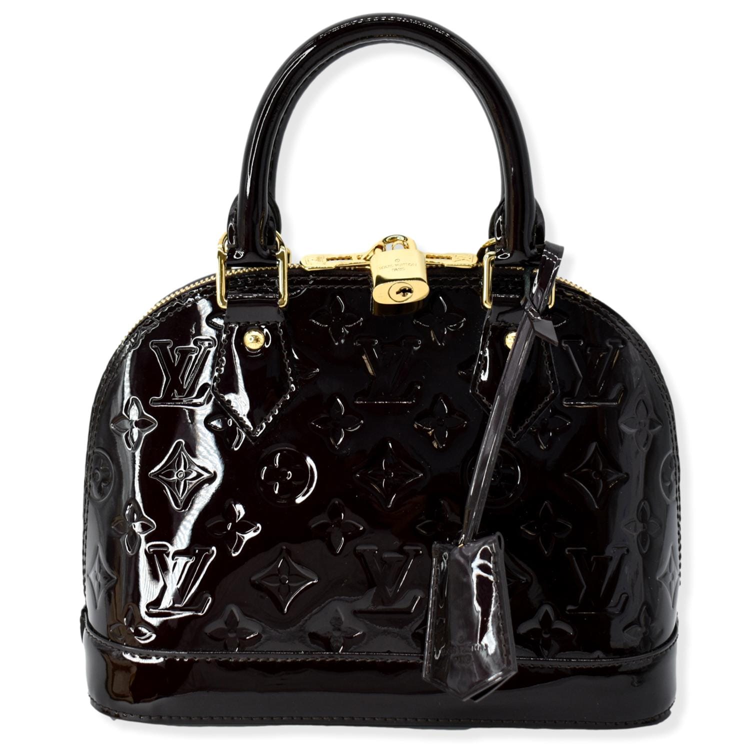 Louis Vuitton Alma PM Amarante Vernis Patent Leather Bag.