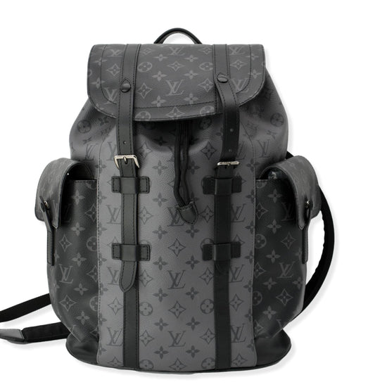 Louis Vuitton Christopher Monogram Eclipse Reverse PM Gray in Coated Canvas  with Silver-tone - US