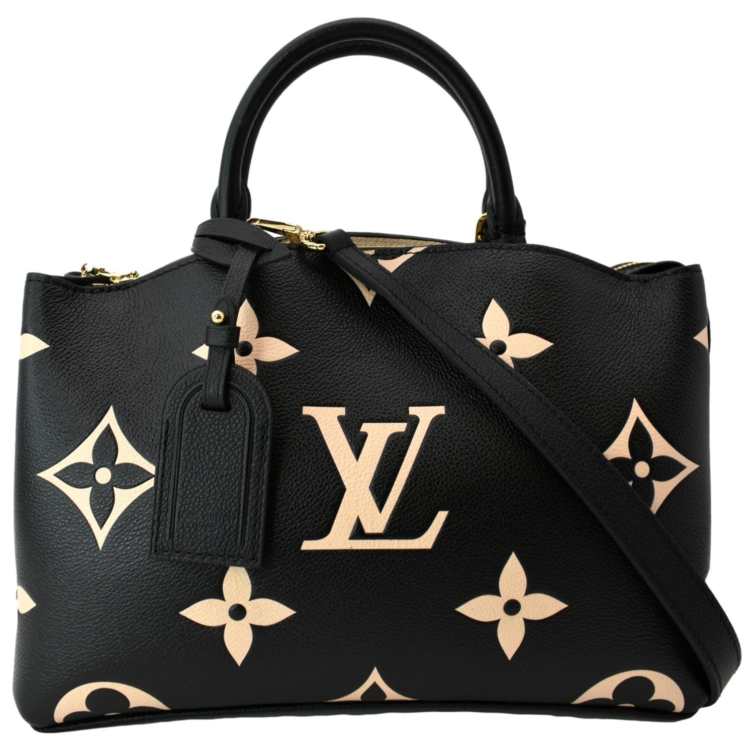 LV CM Bag with floral western embossed leather and chocolate buckstitch —  Circle M Custom Hides