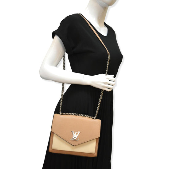 Louis Vuitton Mylockme Chain Bag Cream/Black Calf
