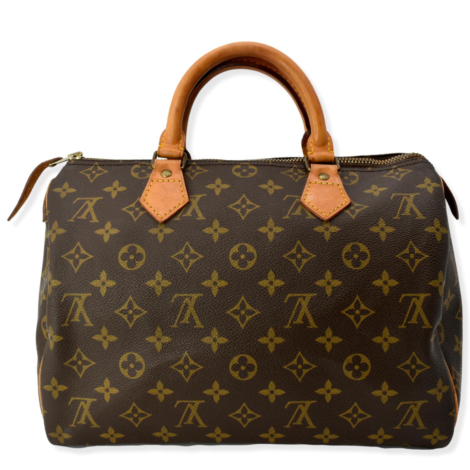 Louis Vuitton Monogram Speedy 30 - Brown Handle Bags, Handbags - LOU767450