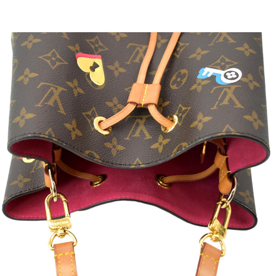 Louis Vuitton NeoNoe Handbag Limited Edition Love Lock Monogram Canvas at  1stDibs