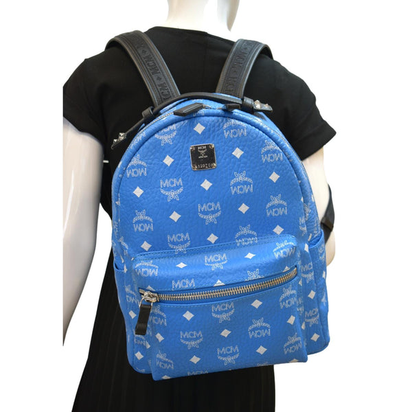 MCM Stark Classic Small Visetos Canvas Backpack Bag Black - 10% OFF