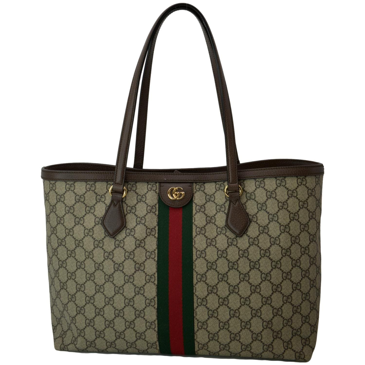 Gucci Blue & Beige Medium Ophidia GG Supreme Tote for Women