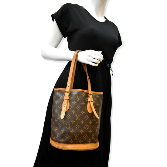 Louis Vuitton Vintage - Monogram Petit Bucket - Brown - Monogram