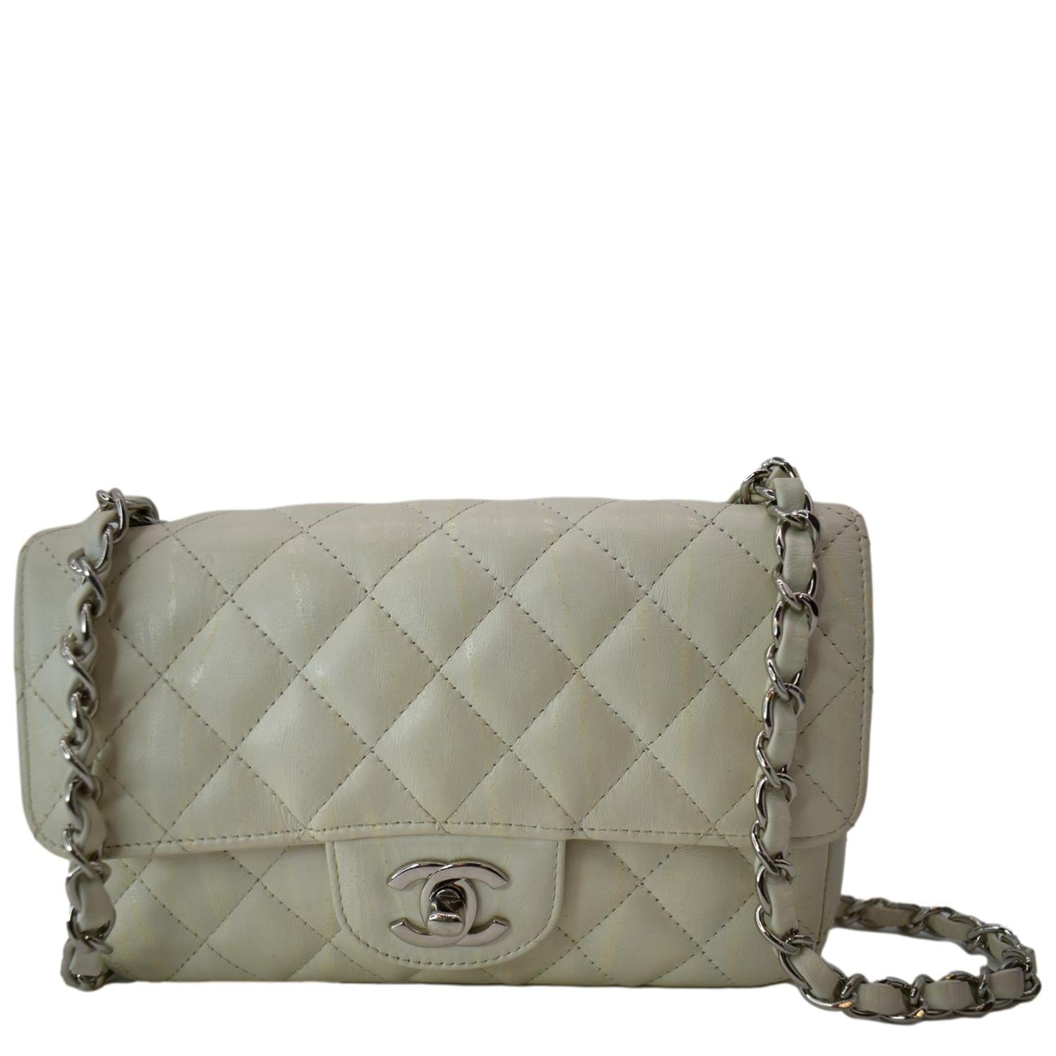 gray chanel classic flap bag