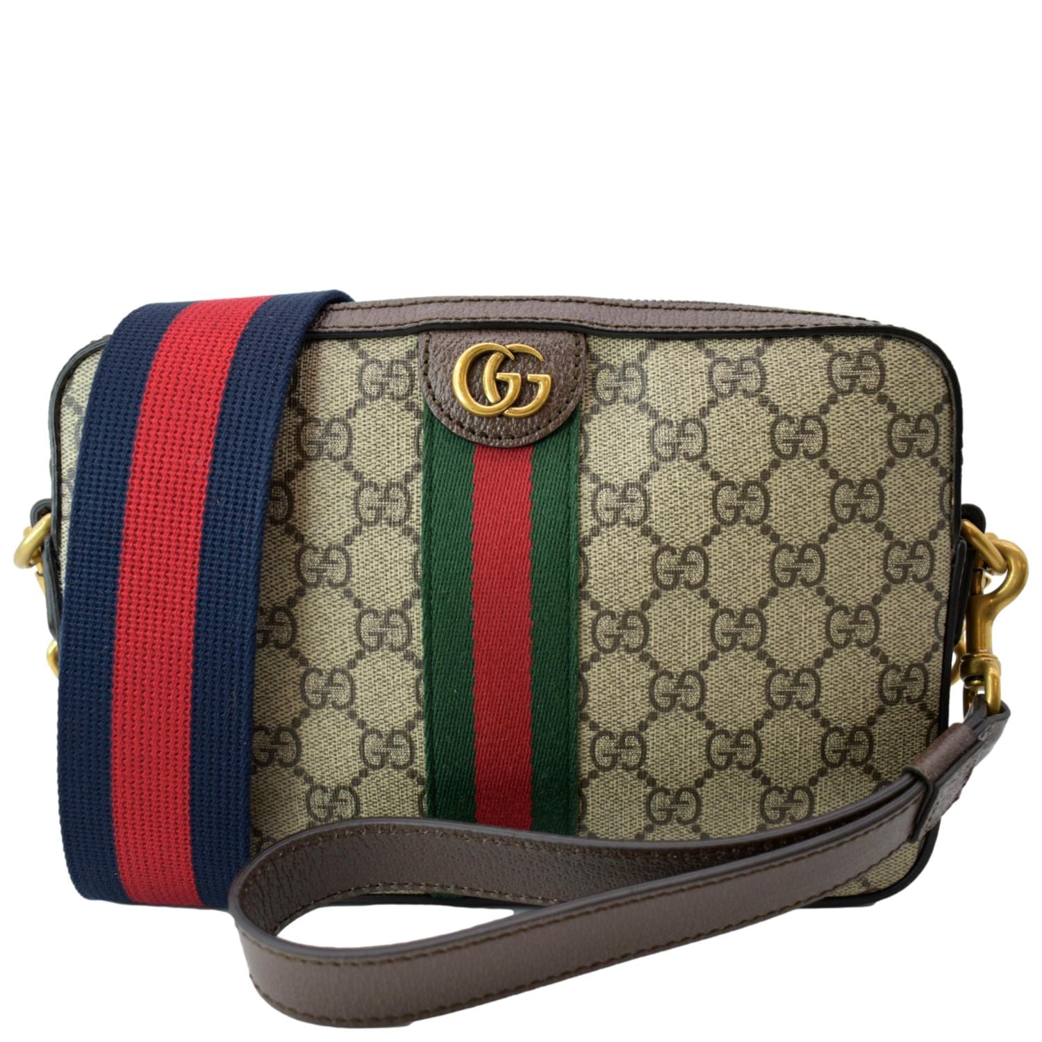 Gucci GG Supreme Canvas Cross-body Bag ($630) ❤ liked on Polyvore featuring  bags, handbags, shoulder bags, cr…