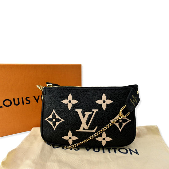 USED Louis Vuitton Bicolor Monogram Empreinte Leather Mini Pochette  Accessoires