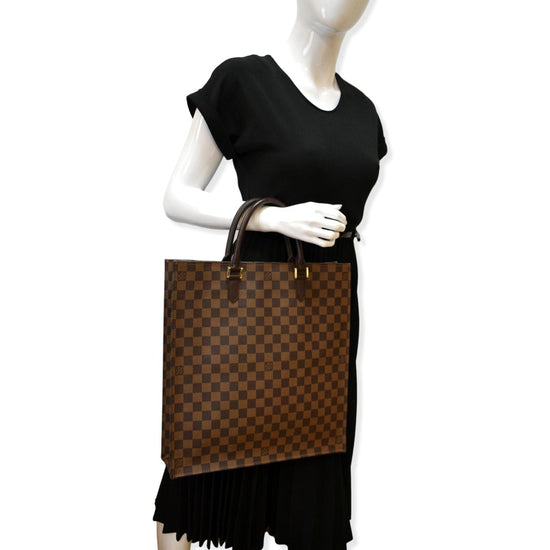 Louis Vuitton Damier Ebene Canvas Venice Sac Plat Bag at 1stDibs