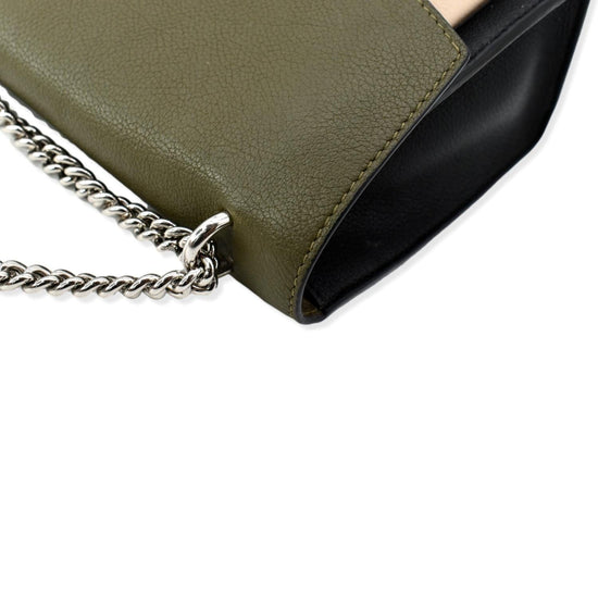 Louis Vuitton Soft Calfskin MyLockMe Chain Bag Bb Smokey Brown Green