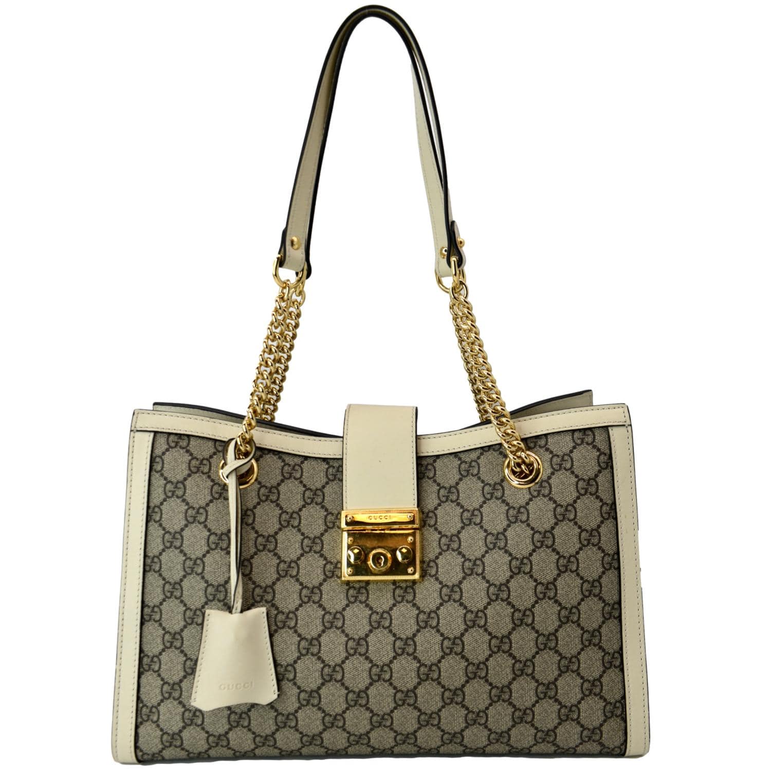 Gucci Padlock Medium GG Shoulder Bag, Beige, GG Canvas