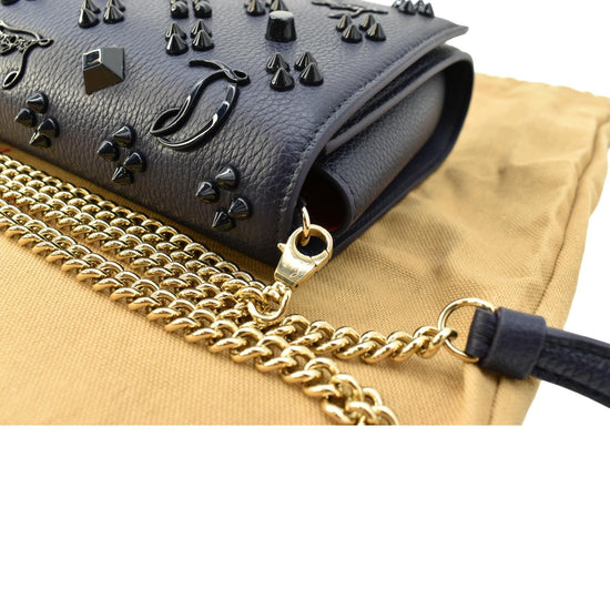 Christian Louboutin Paloma Pika Spike Leather Clutch Bag