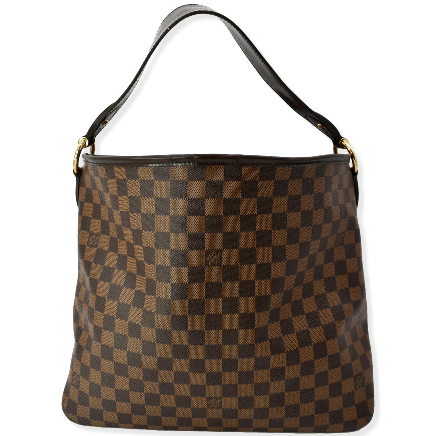 LOUIS VUITTON Delightful MM Damier Ebene Hobo Bag Brown - Hot Deals