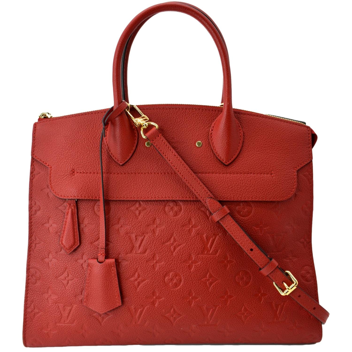 Pont neuf leather handbag Louis Vuitton Red in Leather - 37646473