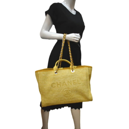 Chanel Deauville Tote Canvas Bag – Dazzling Fashion