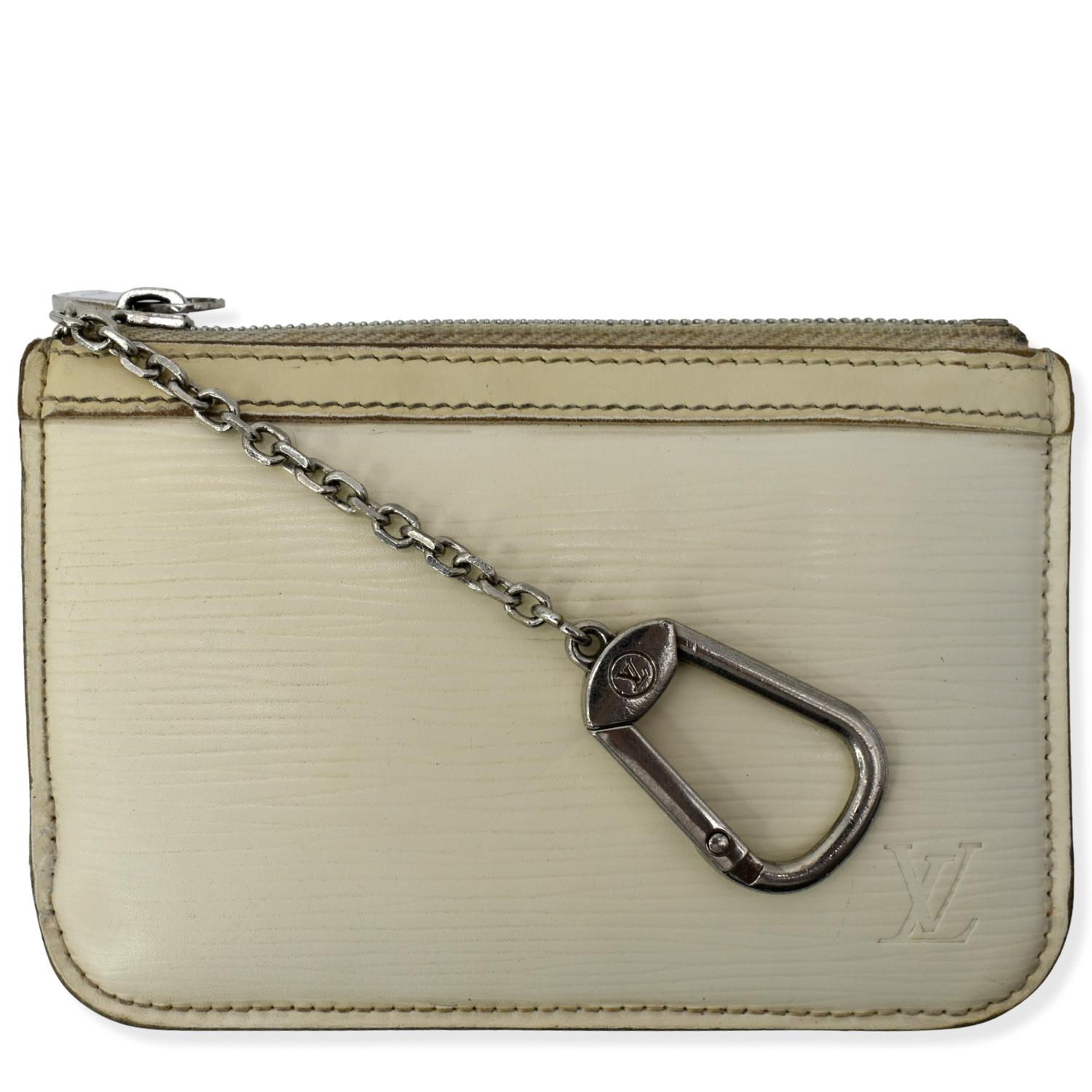 Key Coin Purse in Epi leather, Silver Hardware