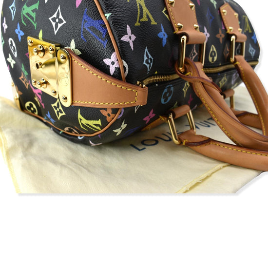 Speedy cloth handbag Louis Vuitton Multicolour in Cloth - 34856875