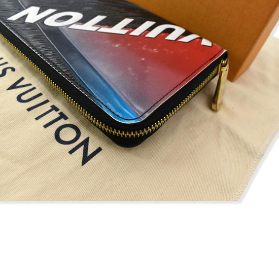 LOUIS VUITTON Race Print Limited Edition Epi Leather Zippy Wallet Mult
