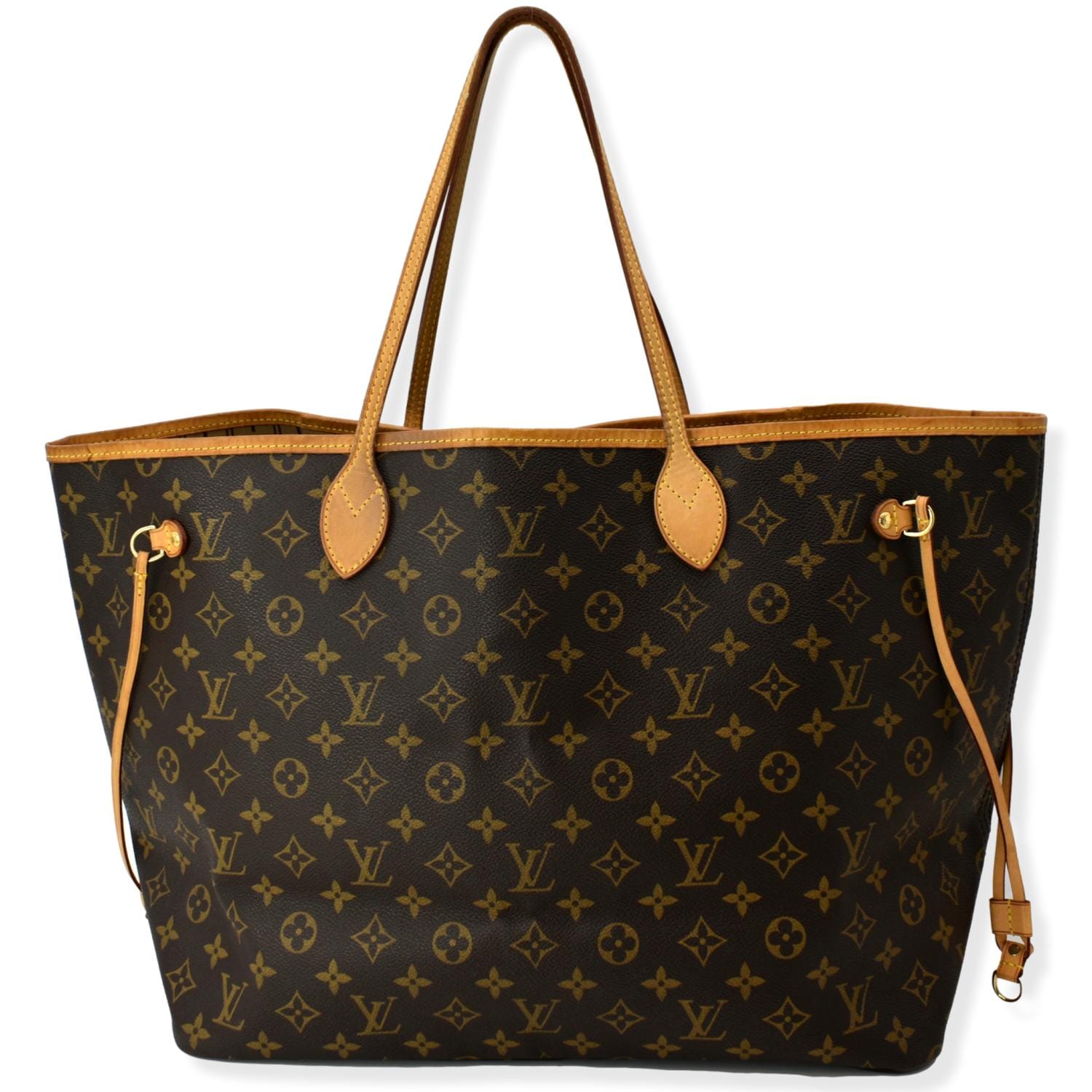 LOUIS VUITTON Neverfull GM Monogram Canvas Tote Bag Brown