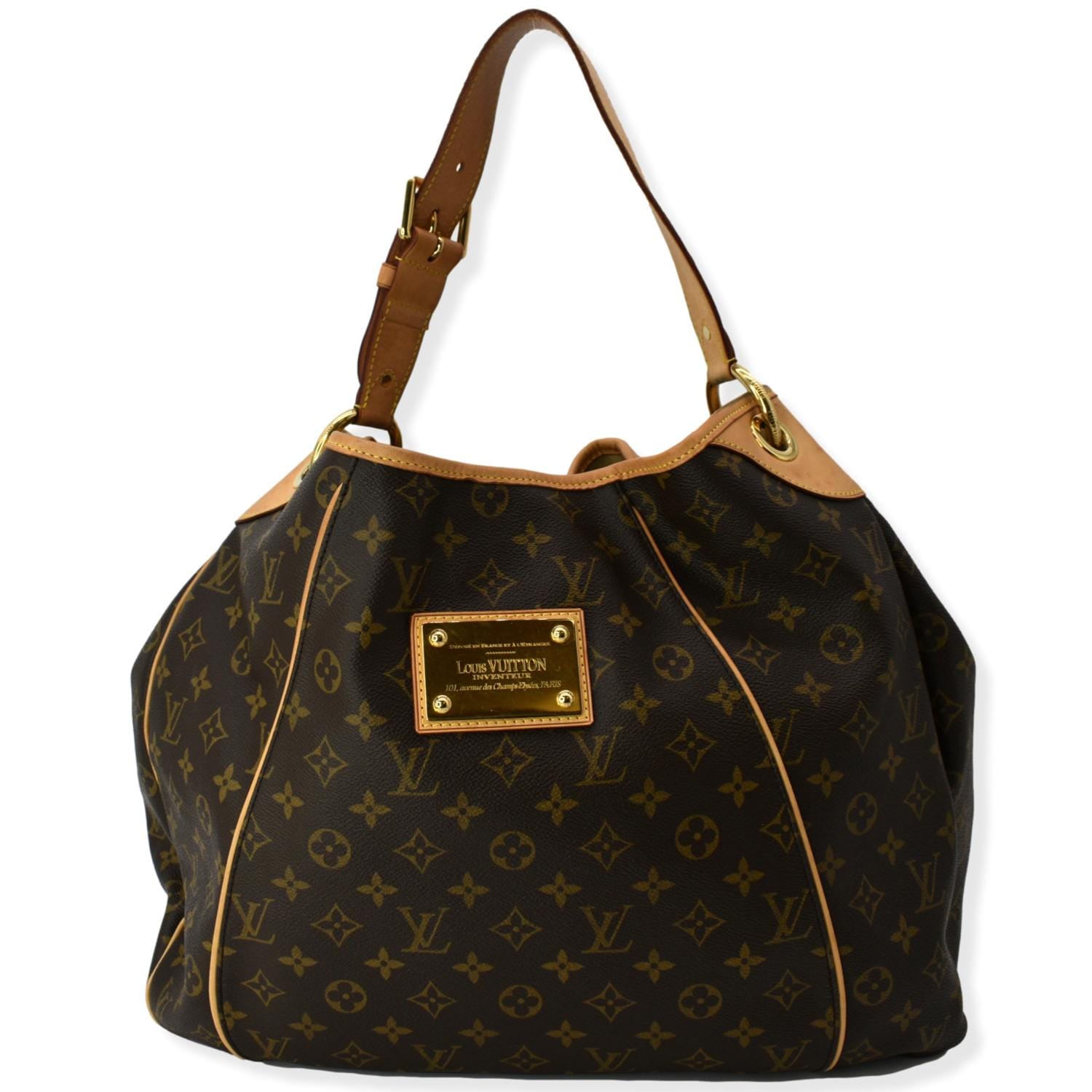 Auth Louis Vuitton Galliera GM Monogram Hobo Shoulder Handbag