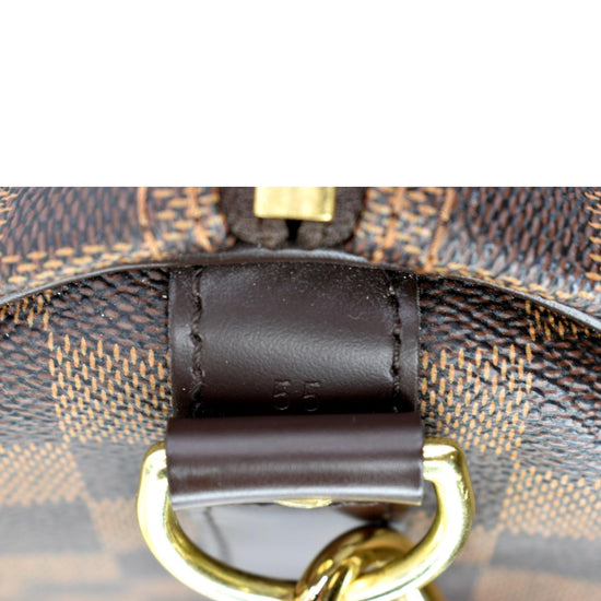 Keepall 55 Bandouliere Damier Ebene – Keeks Designer Handbags