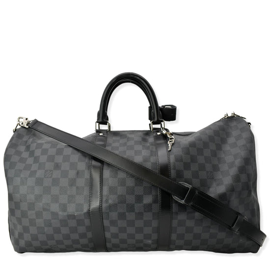 Louis Vuitton 2008 pre-owned Damier Graphite Keepall Bandoulière 55 Travel  Bag - Farfetch