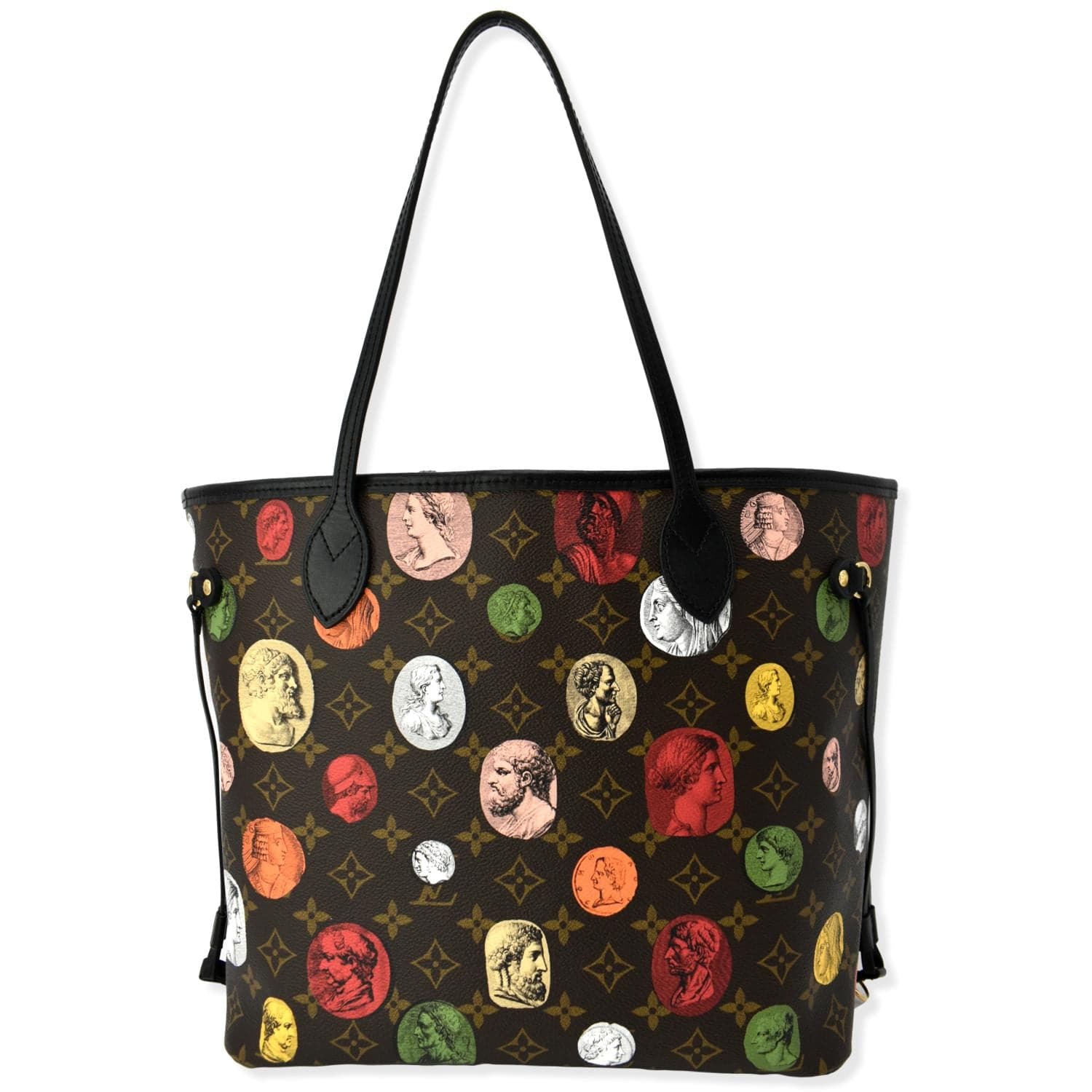 Louis Vuitton x Fornasetti Neverfull MM Monogram Cameo Brown in Coated  Canvas with Gold-tone - US