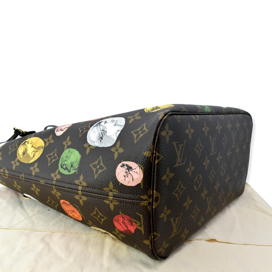 LOUIS VUITTON Neverfull MM x Fornasetti Cameo Monogram Canvas Tote Bag