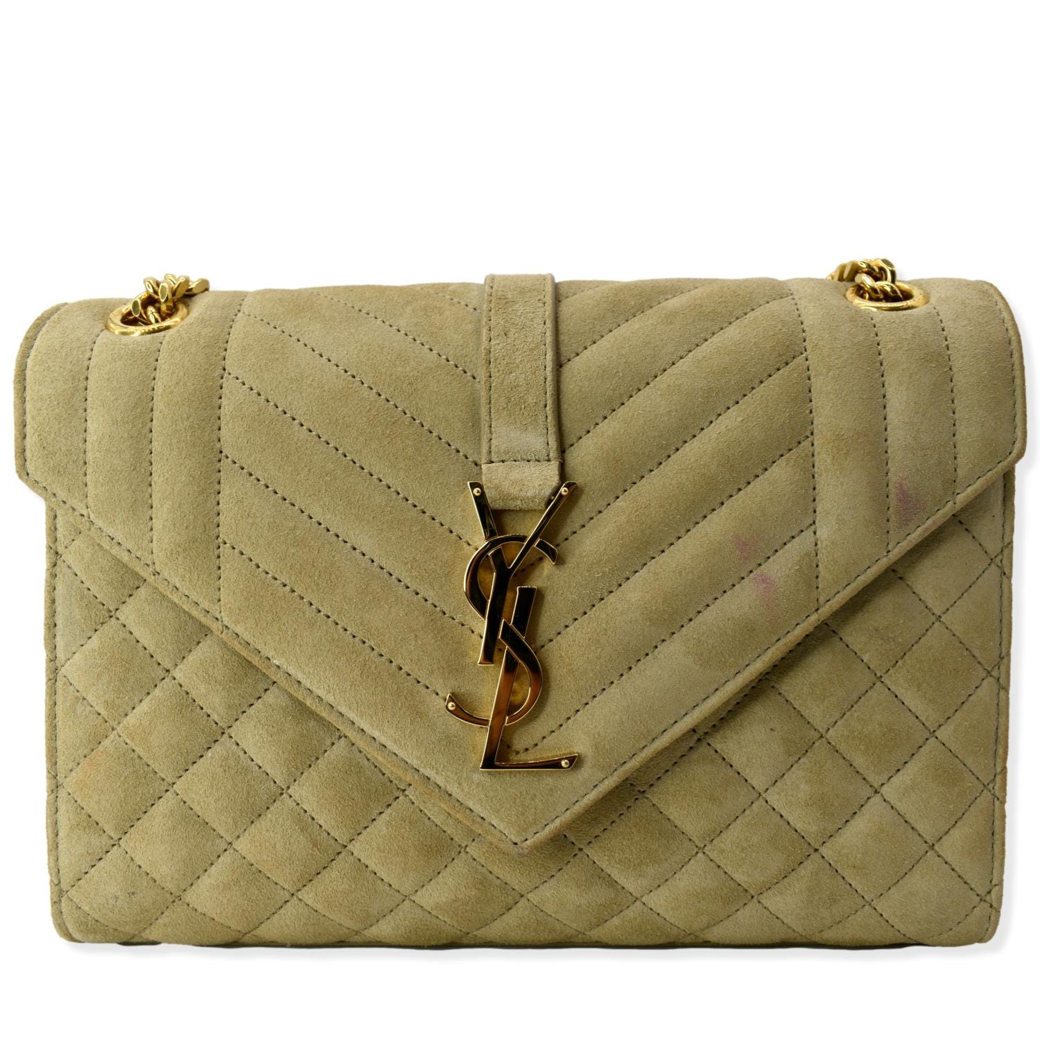 Envelope Medium Shoulder Bag in Beige - Saint Laurent