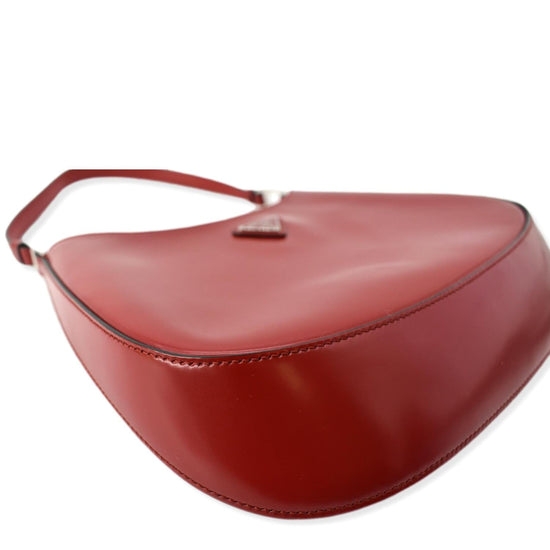 Cleo leather handbag Prada Red in Leather - 34795693