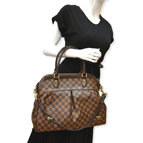 Louis Vuitton Trevi Damier Ebene Gm 2way 868992 Brown Coated