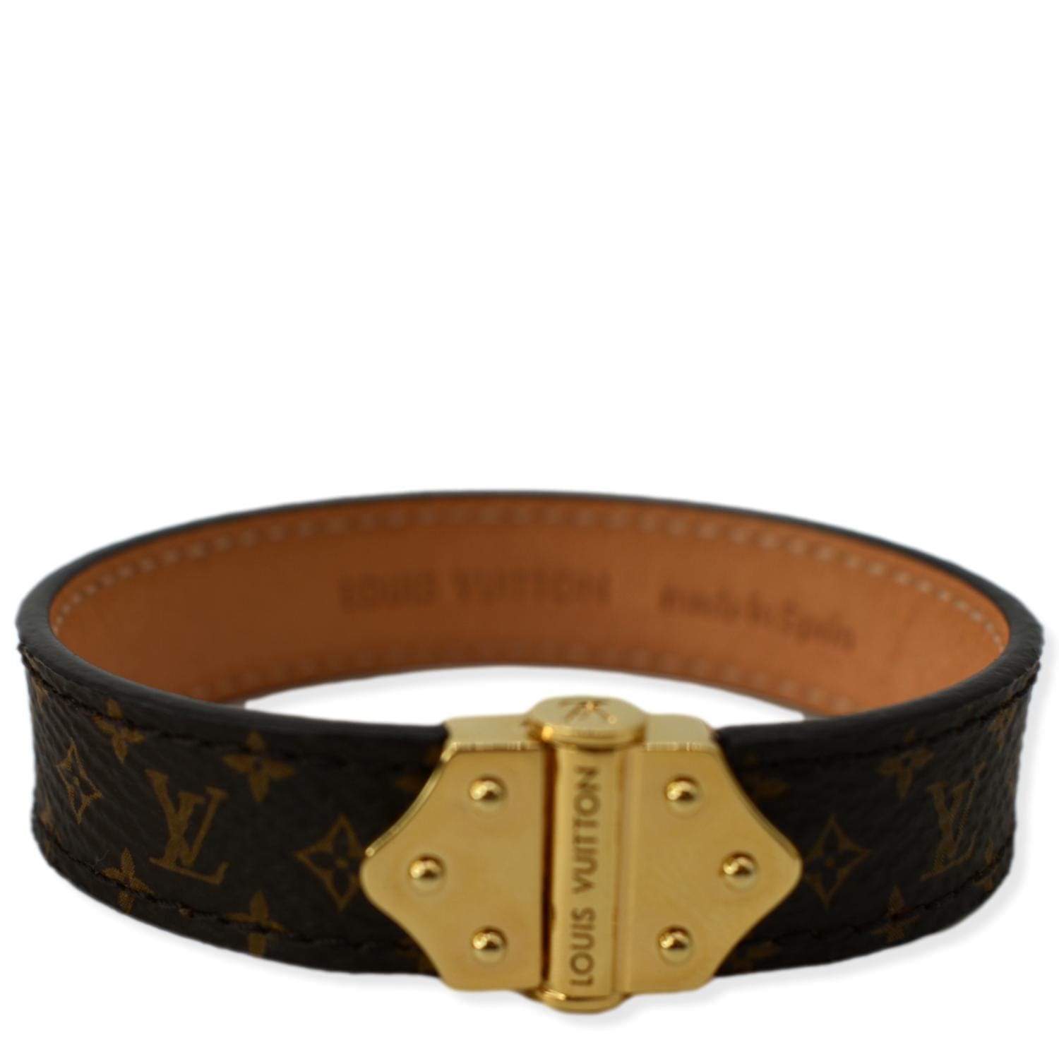 Louis Vuitton Nano Monogram Leather Bracelet